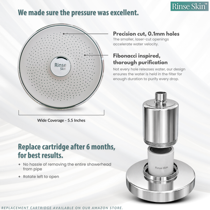 RINSE LUXURY FILTERED SHOWERHEAD - Rinse Skin